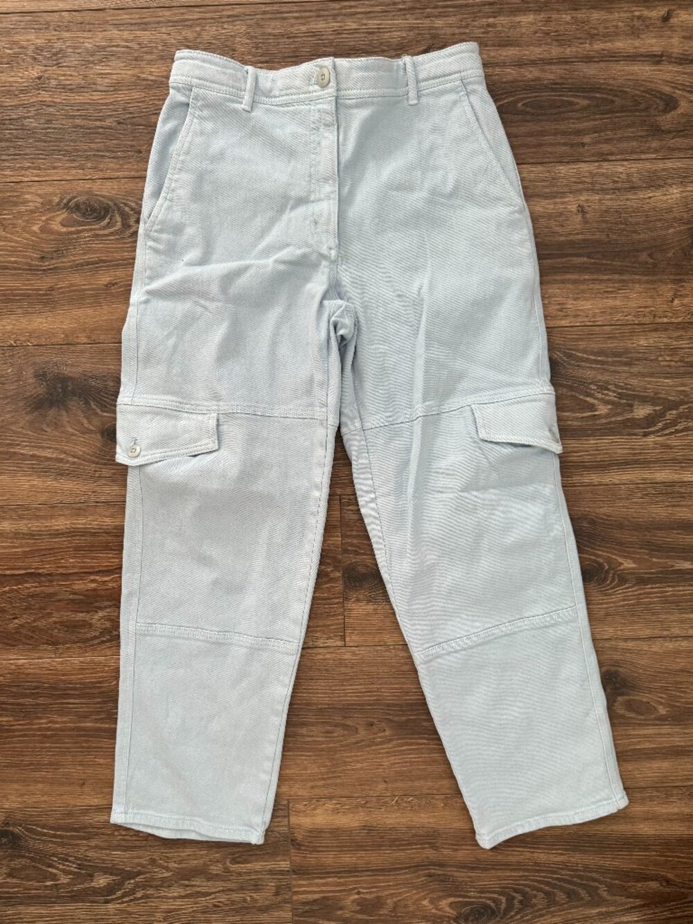 Wilfred Free Light Blue Cargo Utility Pants Size 8